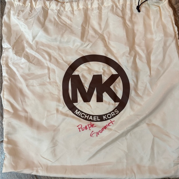 Michael Kors Plum Shoulder Bag with Gold Accents - Picture 5 of 5